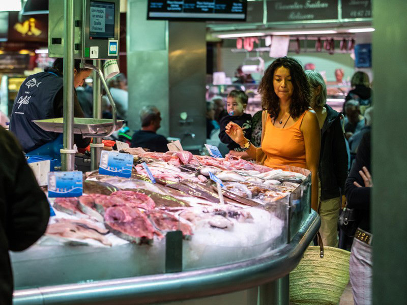 Halles de Sète, marché aux poissons