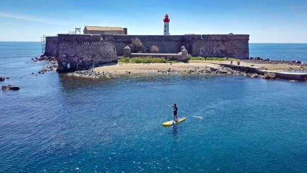 Paddle face au fort Brescou