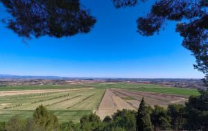 L'étang de Montady vue depuis l'oppidum d'Ensérune