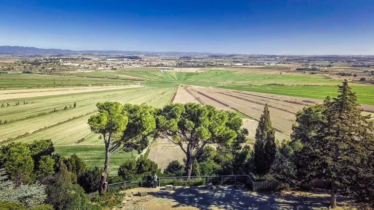 L'étang de Montady vu depuis l'oppidum d'Ensérune