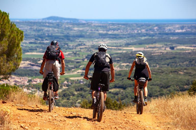 VTT Hérault - vue sur la méditerranée