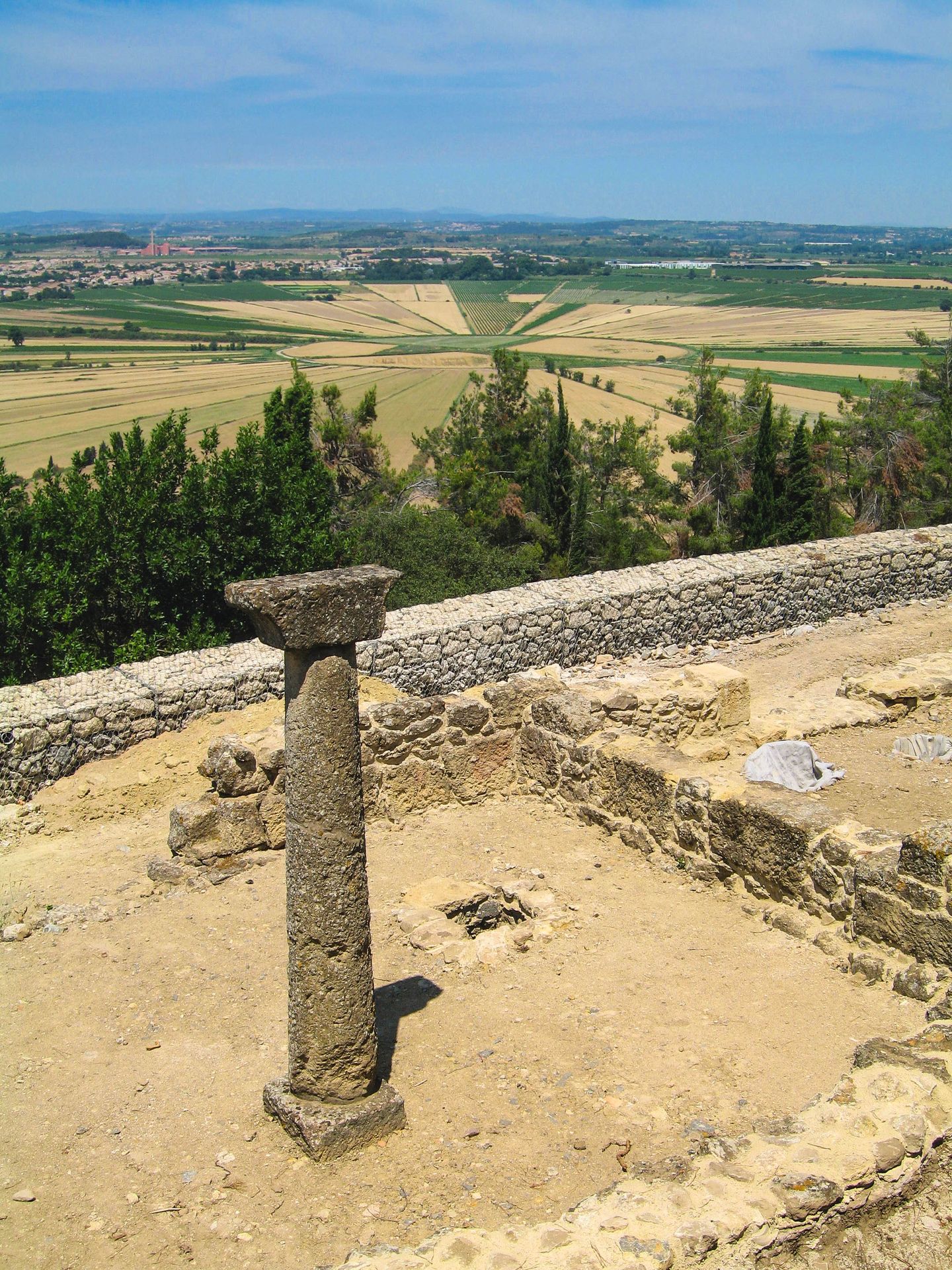 L'étang de Montady vu depuis l'oppidum d'Ensérune