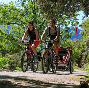 Voie Verte Passa Païs en Vélo en famille