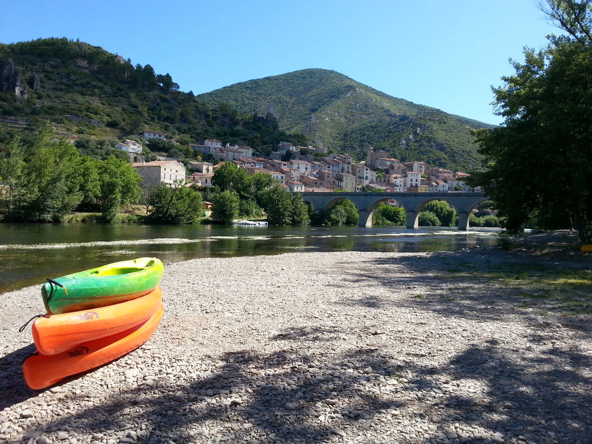 Roquebrun canoe sur l'Orb