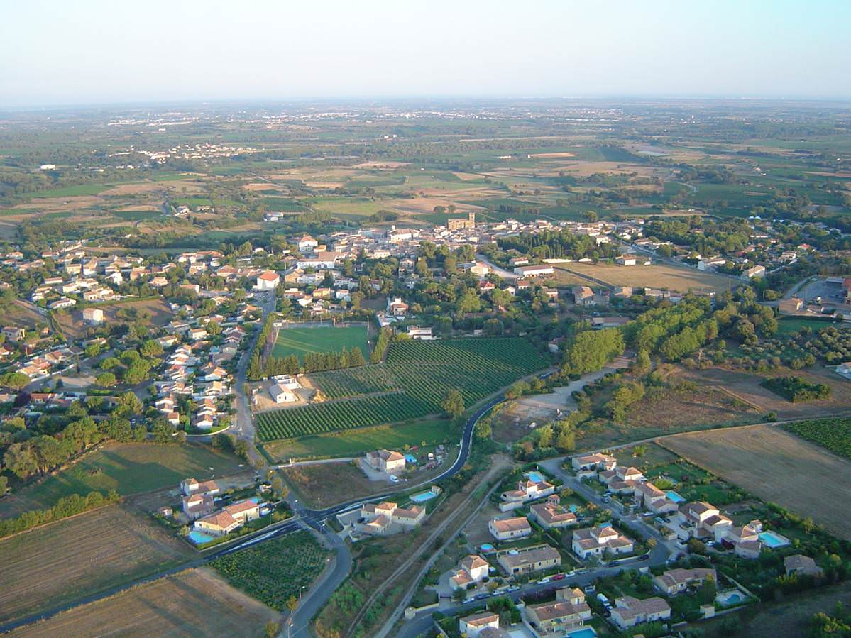 Vue aérienne de Saint-Christol