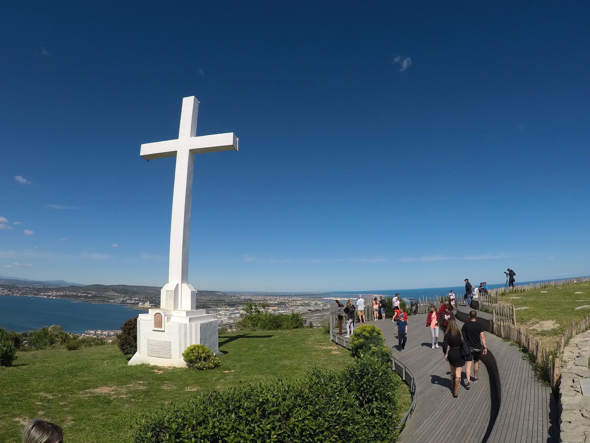 Vue panoramique du haut du Mont Saint Clair à Sète