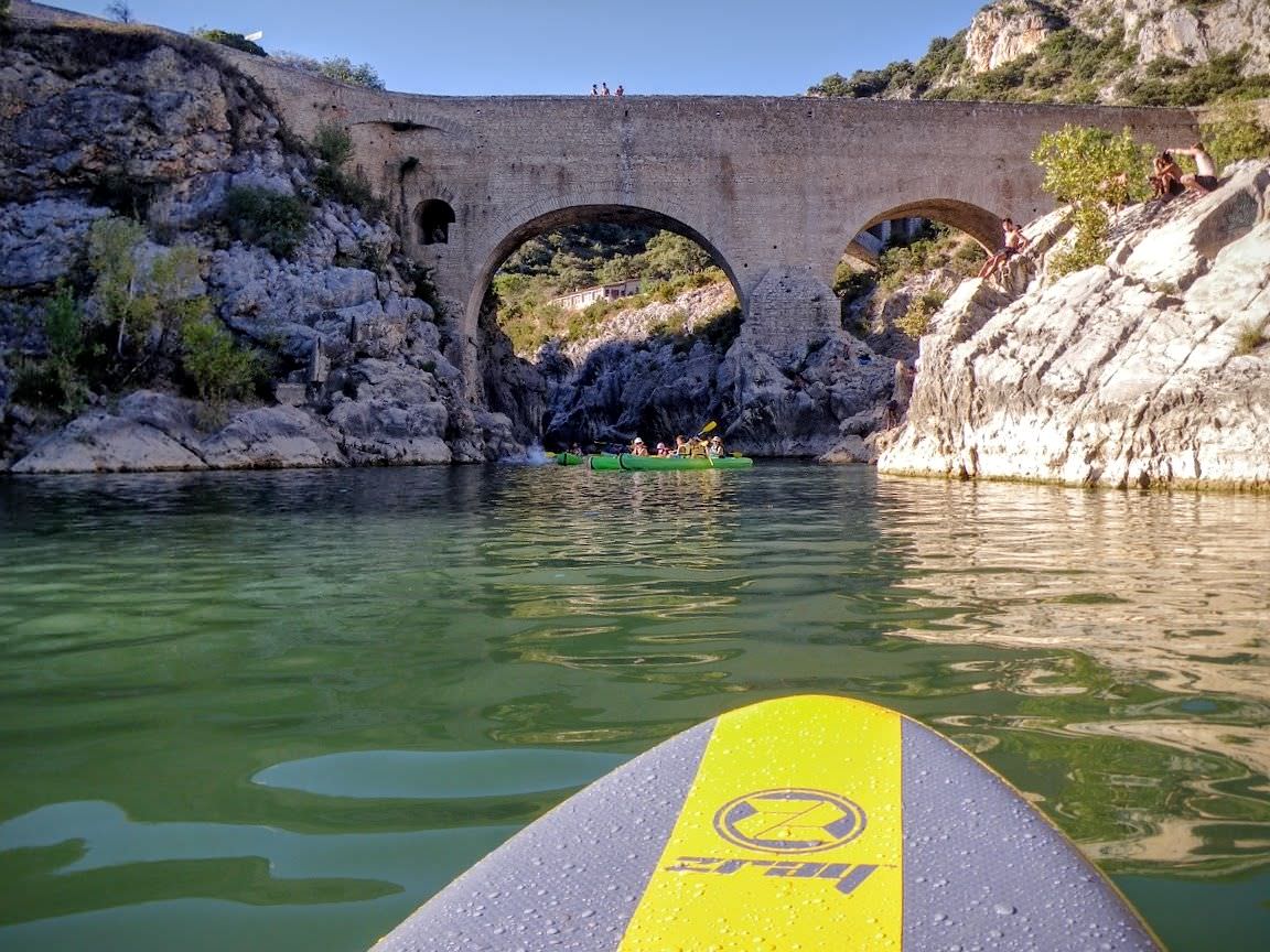 Paddle sur l'Hérault au Pont du Diable