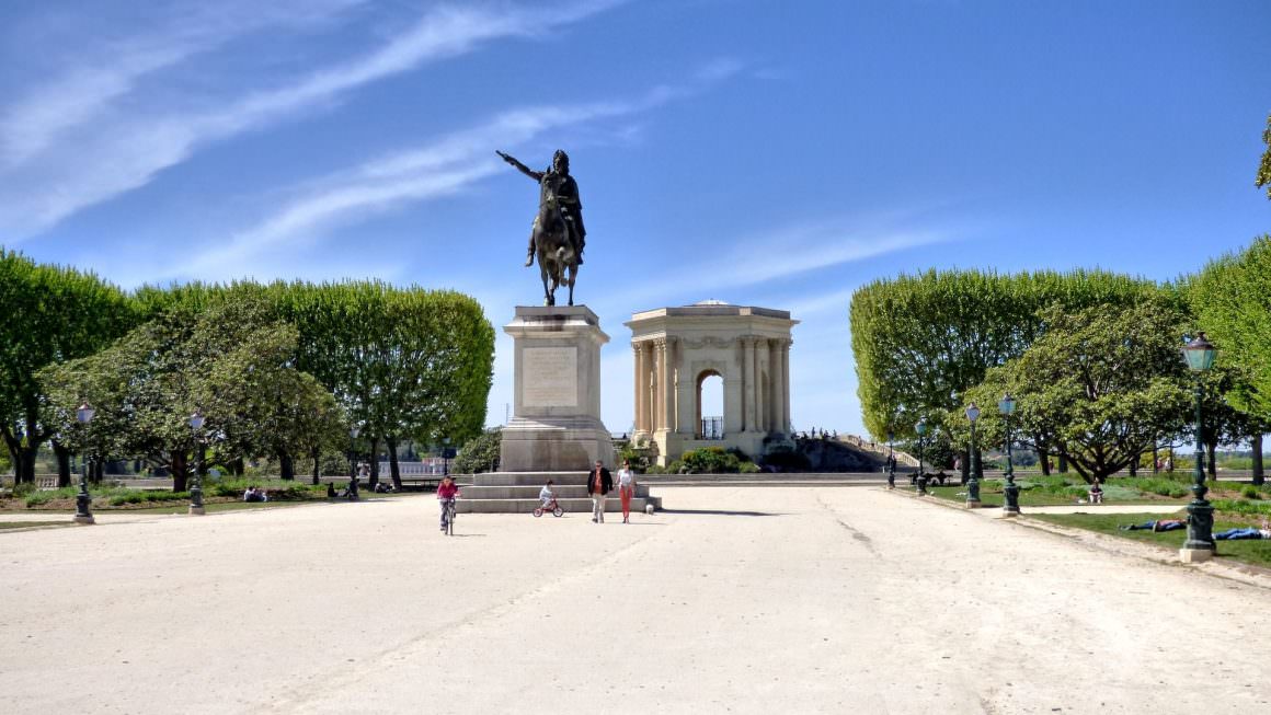 Esplanade du Peyrou à Montpellier