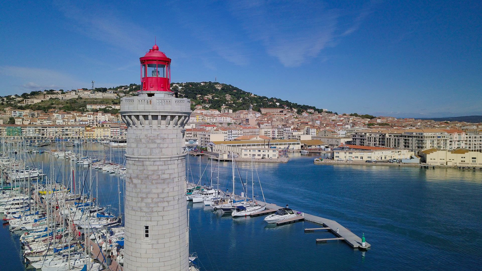 Vue sur le Port de Sète et le Mont Saint Clair