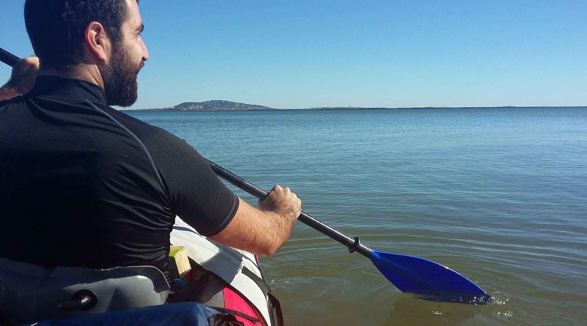 Balade en kayak sur l'étang de Thau et vue sur Sète