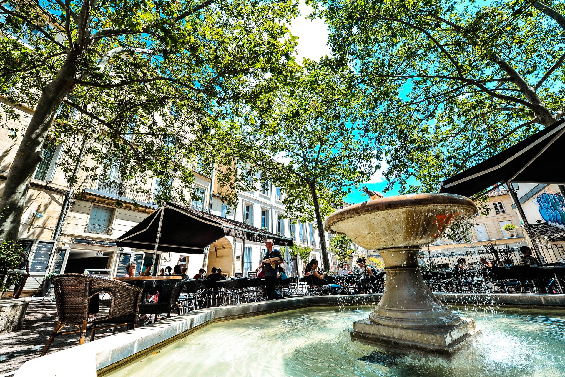 Se prélasser au soleil aux terrasses de café de Montpellier