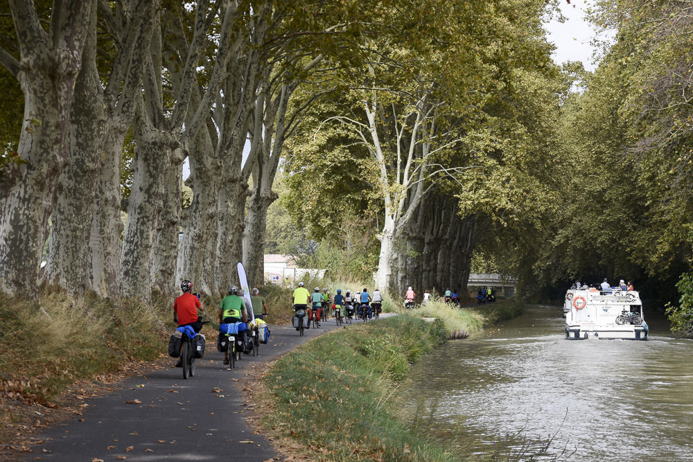 slow tourisme - Itinérants à vélo sur le Canal du Midi