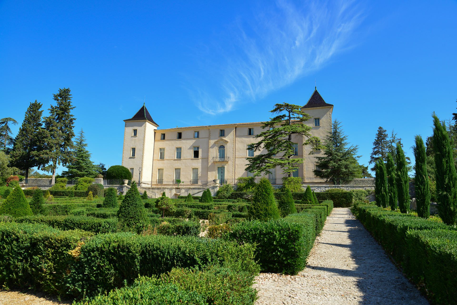 Château de Restinclières et ses jardins à la française