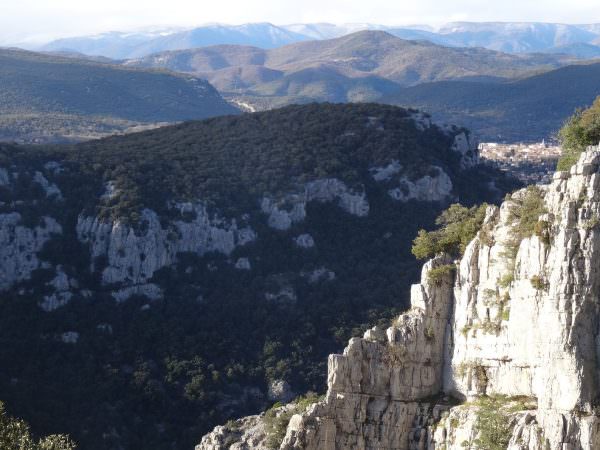 Payasage du haut de Thaurac vers les Cévennes