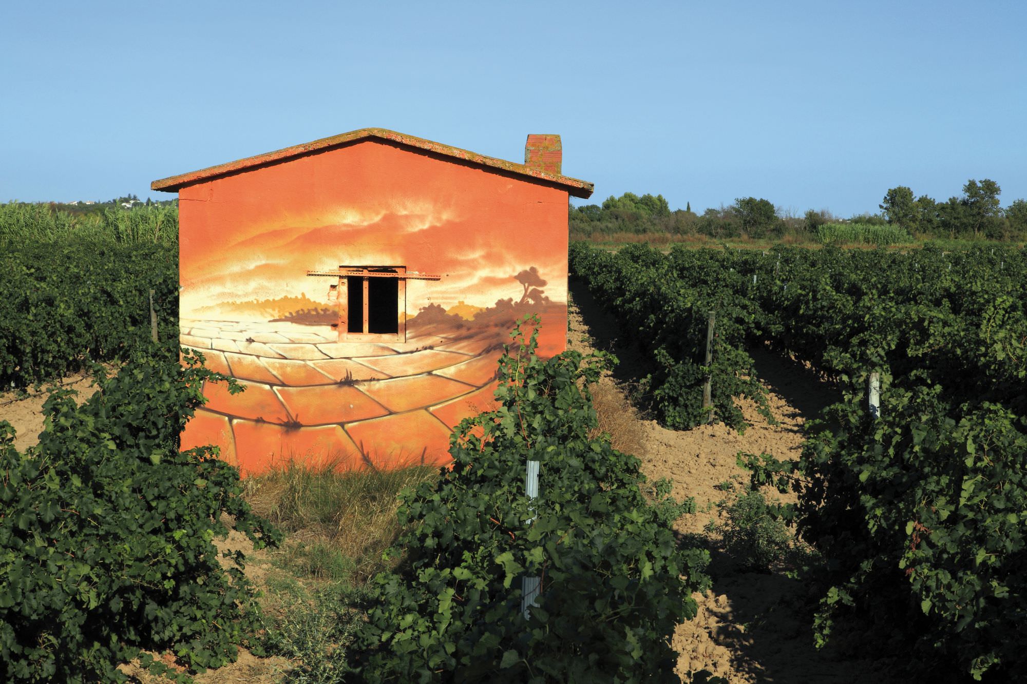 Cabane vigneronne ou maset appelée 