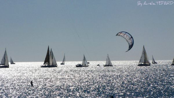 Kitesurf et voile