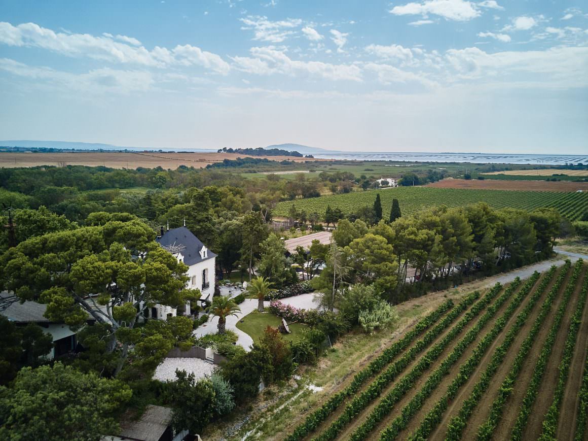 Vue aérienne du Domaine de Tarbouriech