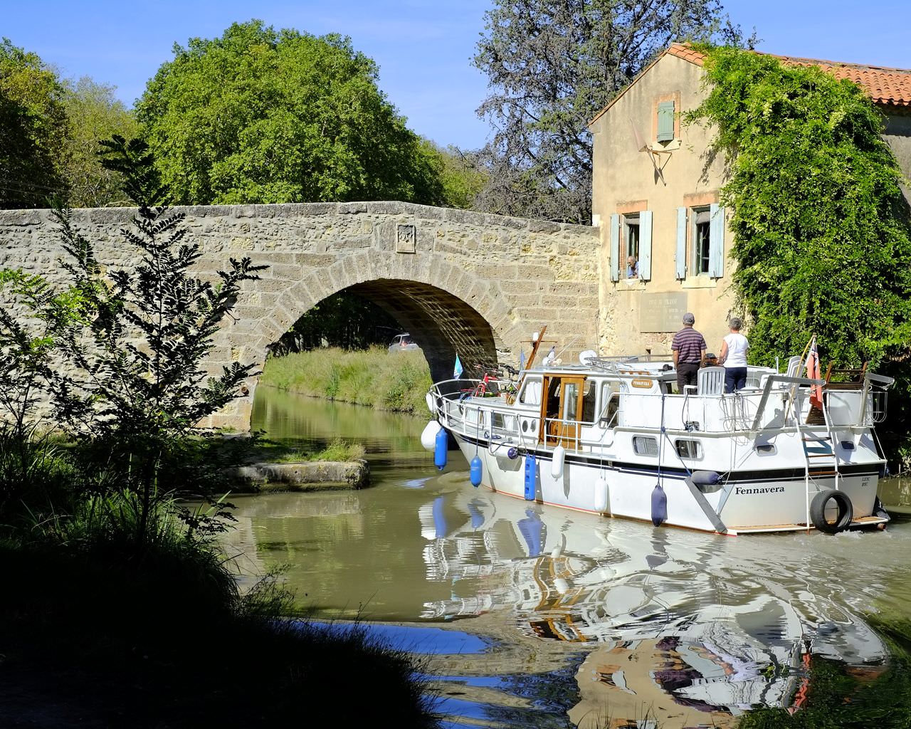 Péniche sur le Canal du Midi