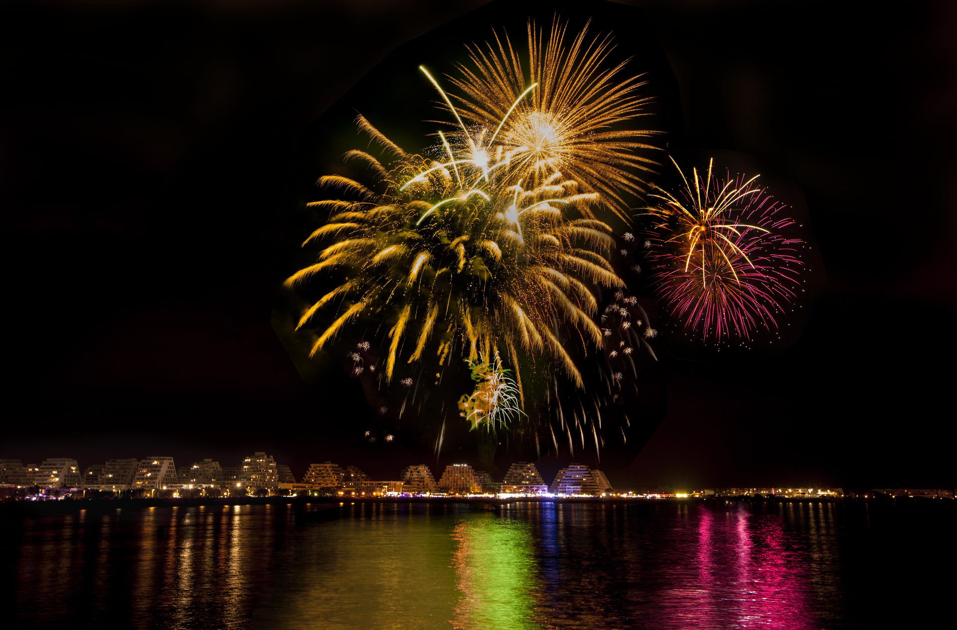 Feux d'artifice les Nuits d'Or à la Grande Motte