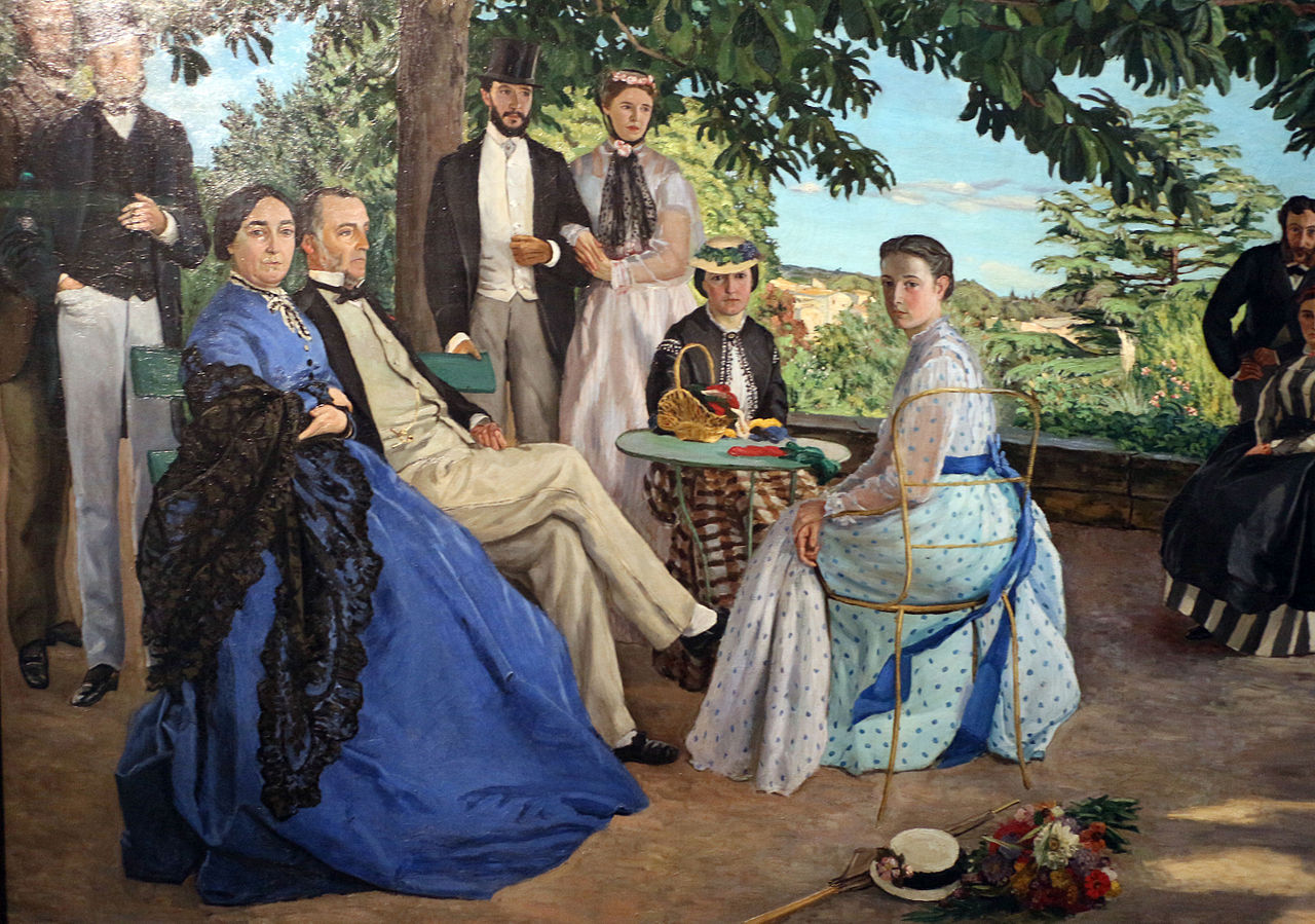 Peinture Frédéric Bazille, Riunione di famiglia, 1867