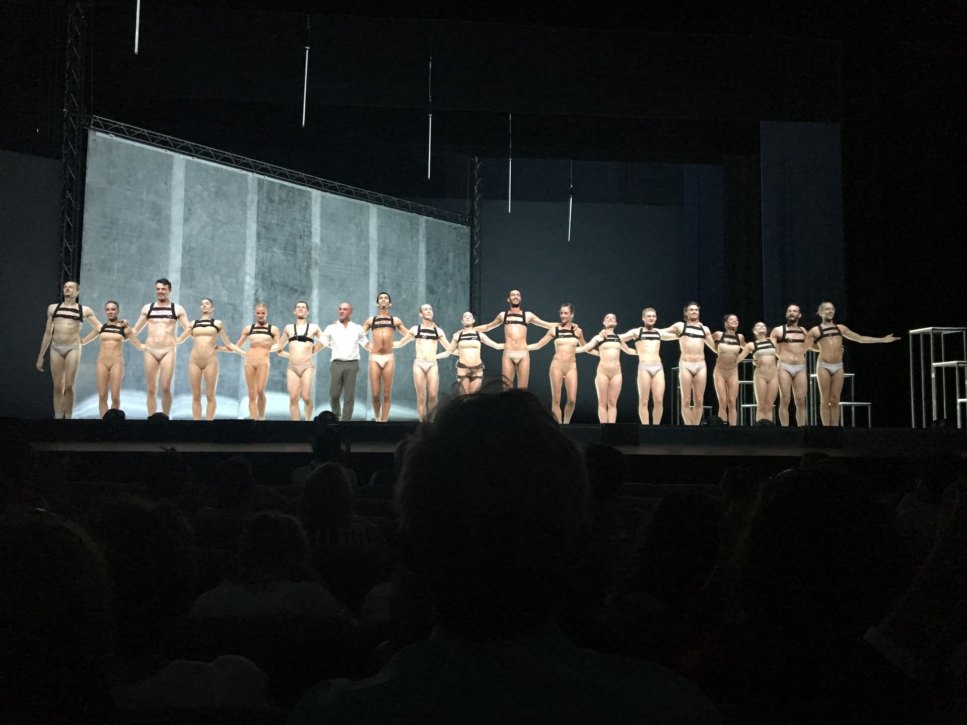 A l'Opéra Berlioz / le Corum de Montpellier, fin du spectacle 