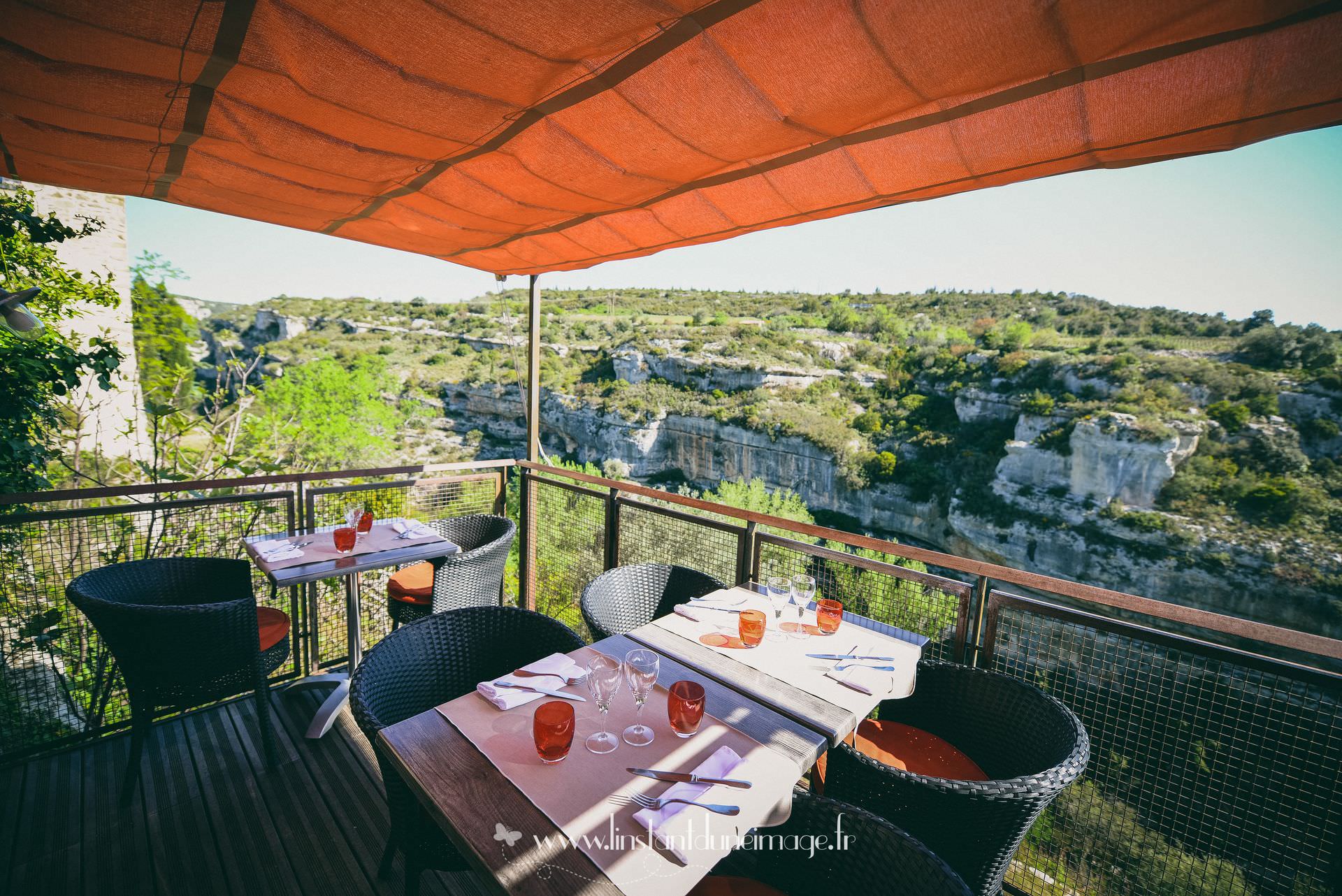 Terrasse Relais Chatovent Minerve