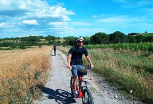 Balade en e-trott entre copains entre Nîmes et Montpellier