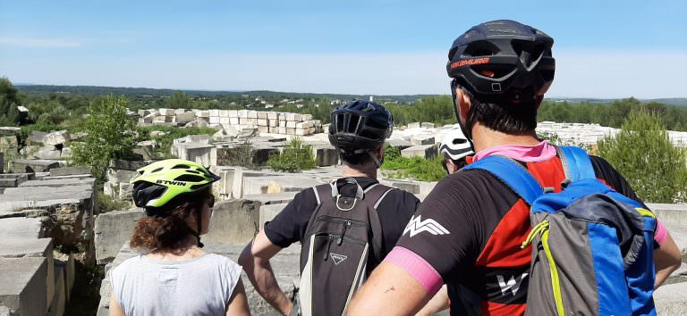 Sortie VTT en groupe d'amis aux carrières de Beaulieu avec Sebecobike