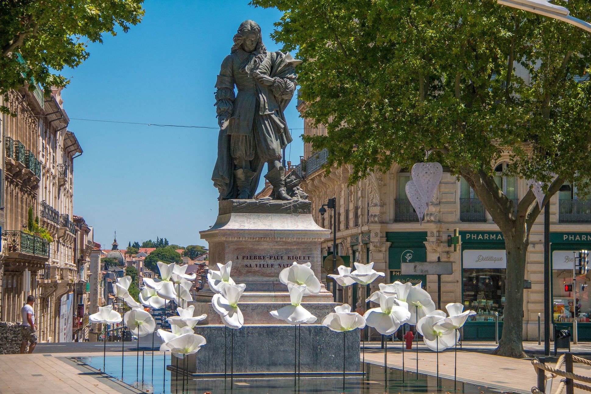 Paul Riquet sur les allées de Béziers