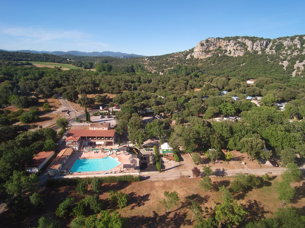 Photo aérienne du Camping le Val d'Hérault