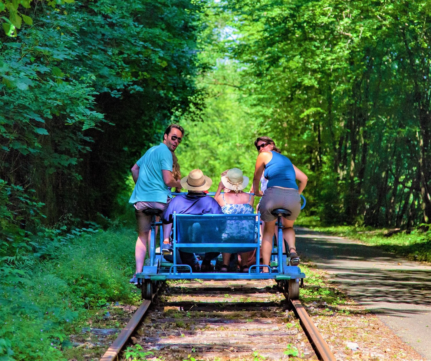 Vélorail Canal du Midi en famille