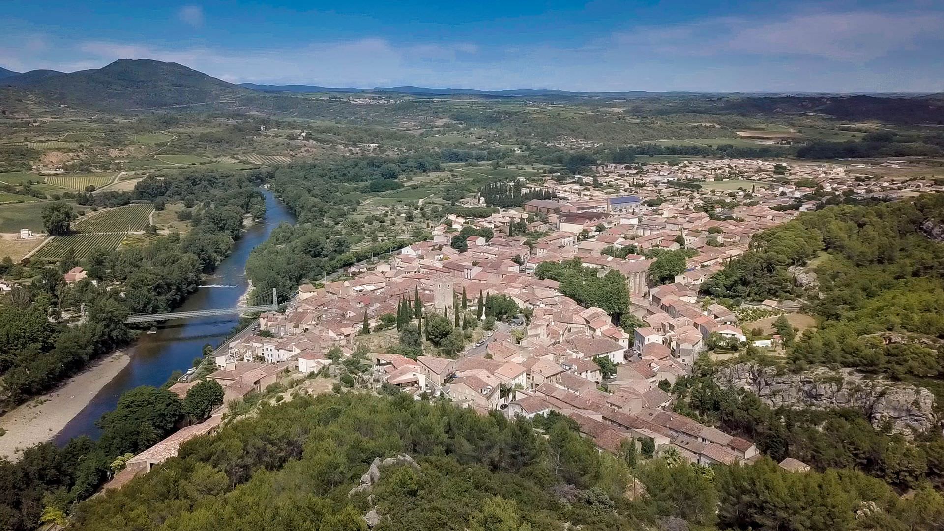 Cessenon sur Orb, vu du ciel