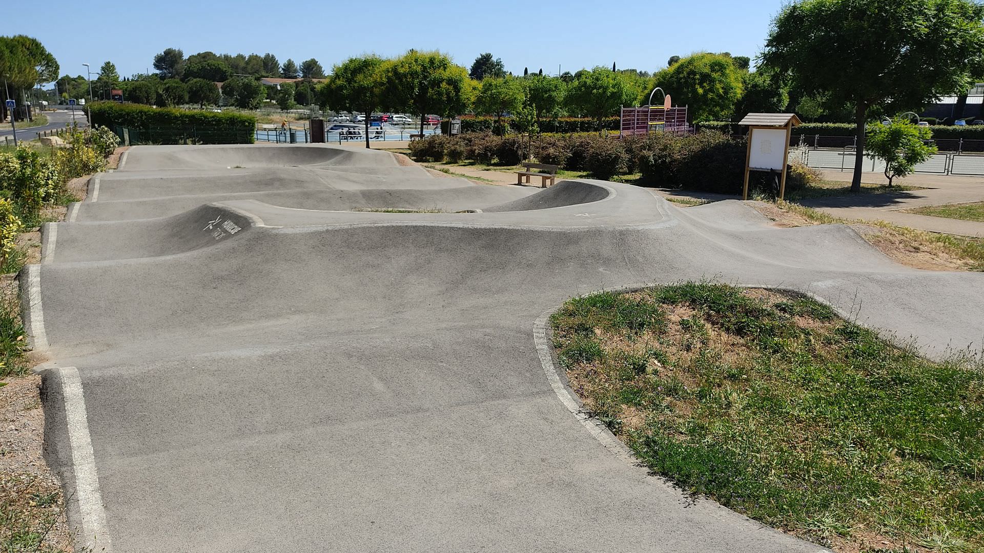 Pumptrack de Clapiers près de Montpellier