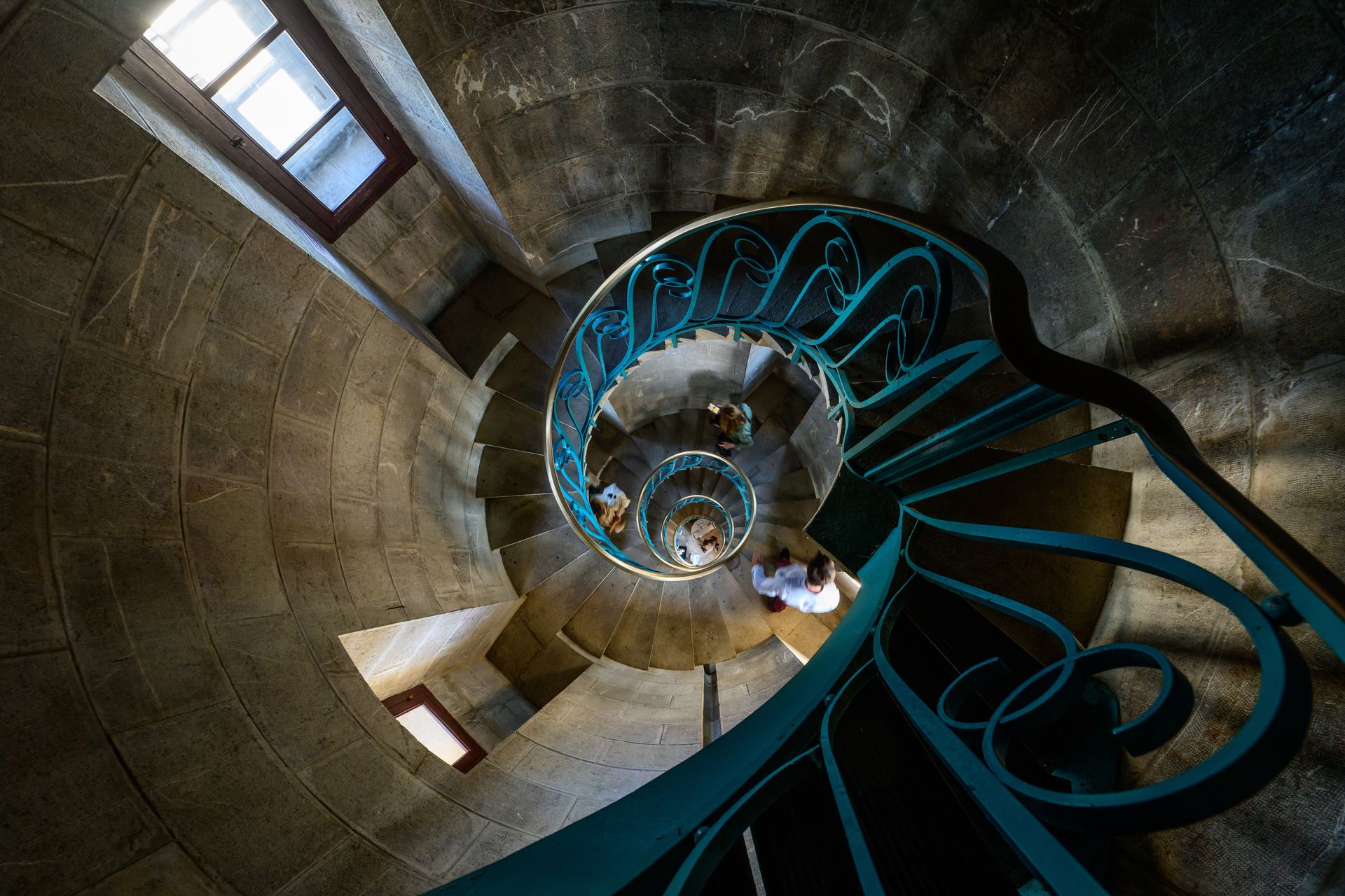 A l'intérieur du phare Saint Louis de Sète