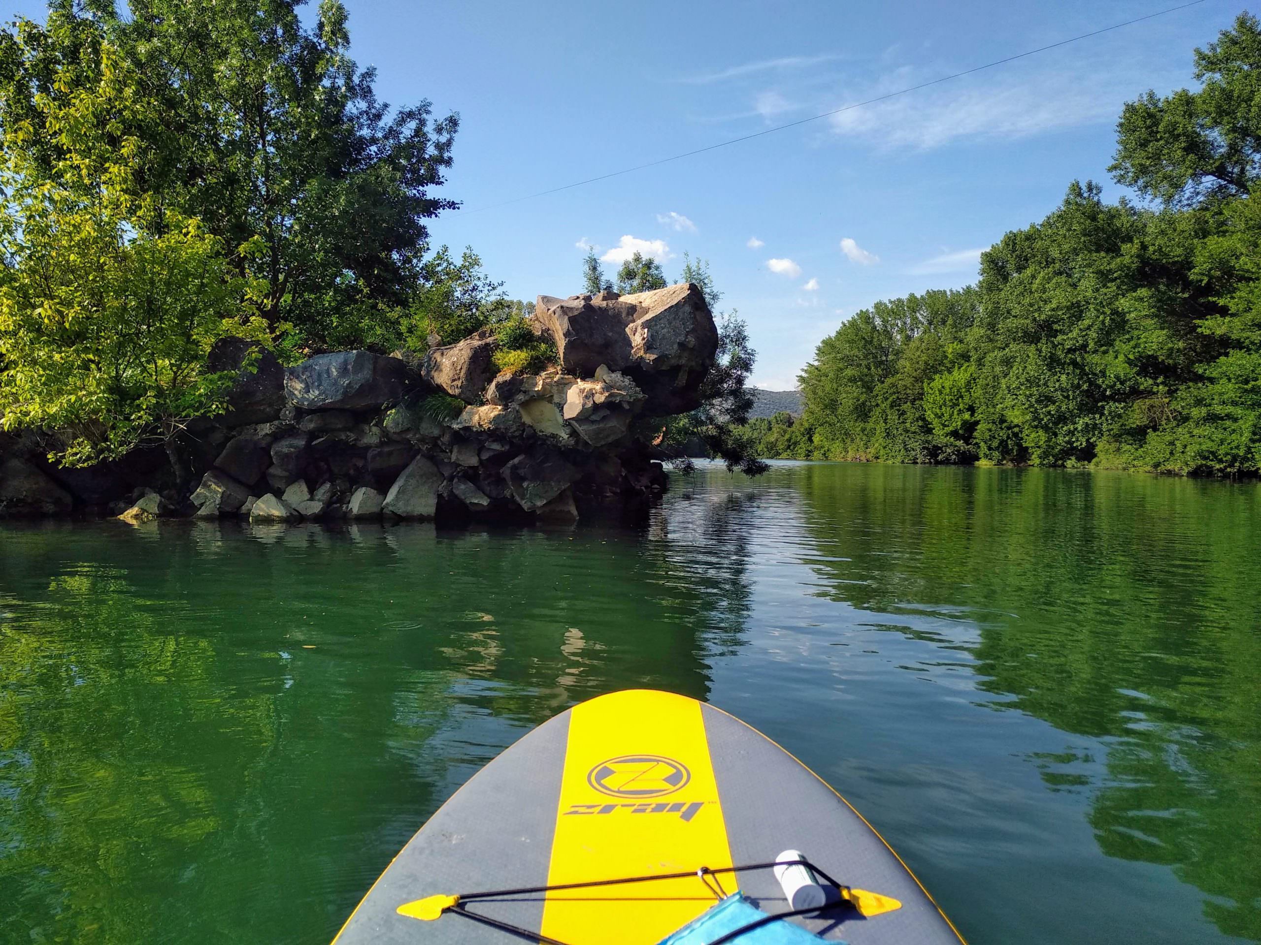 stand-up paddle sur l'Hérault © Gilles Delerue