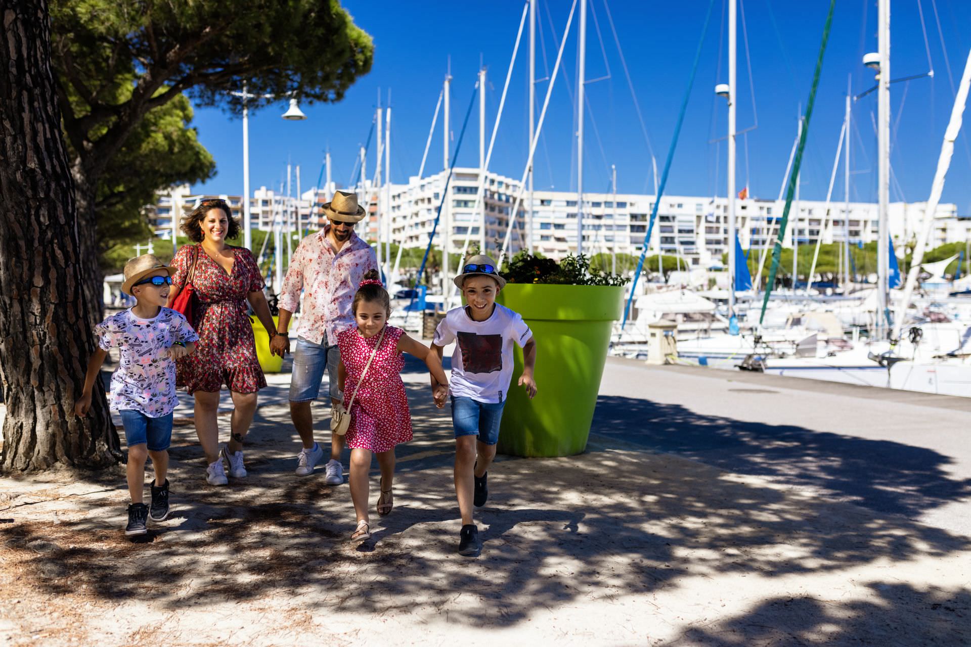 Port de Carnon en famille