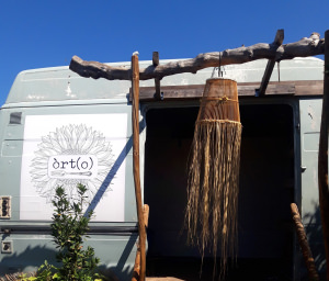 Devanture de l'Orto, restaurant éphémère des Serres de Cessenon-sur-Orb