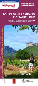 rando-carte Tours dans le Grand Pic Saint-Loup @FFRANDO