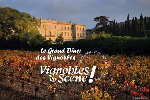 © Georges Souche Le Grand Dîner des Vignobles au Château-Abbaye de Cassan dans le cadre de Vignobles en scène