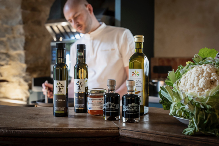 Chef Thomas Blet du 1669, restaurant gastronomique du Château de Siran dans le Minervois