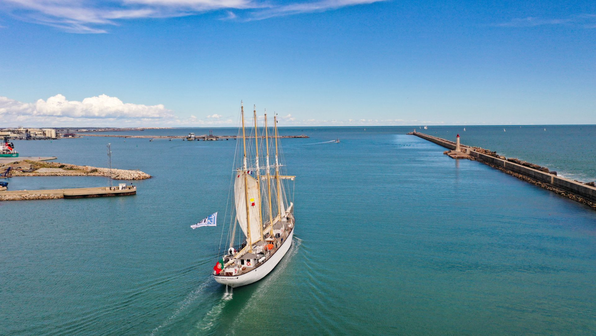 Voilier 4 mâts à Escale à Sète