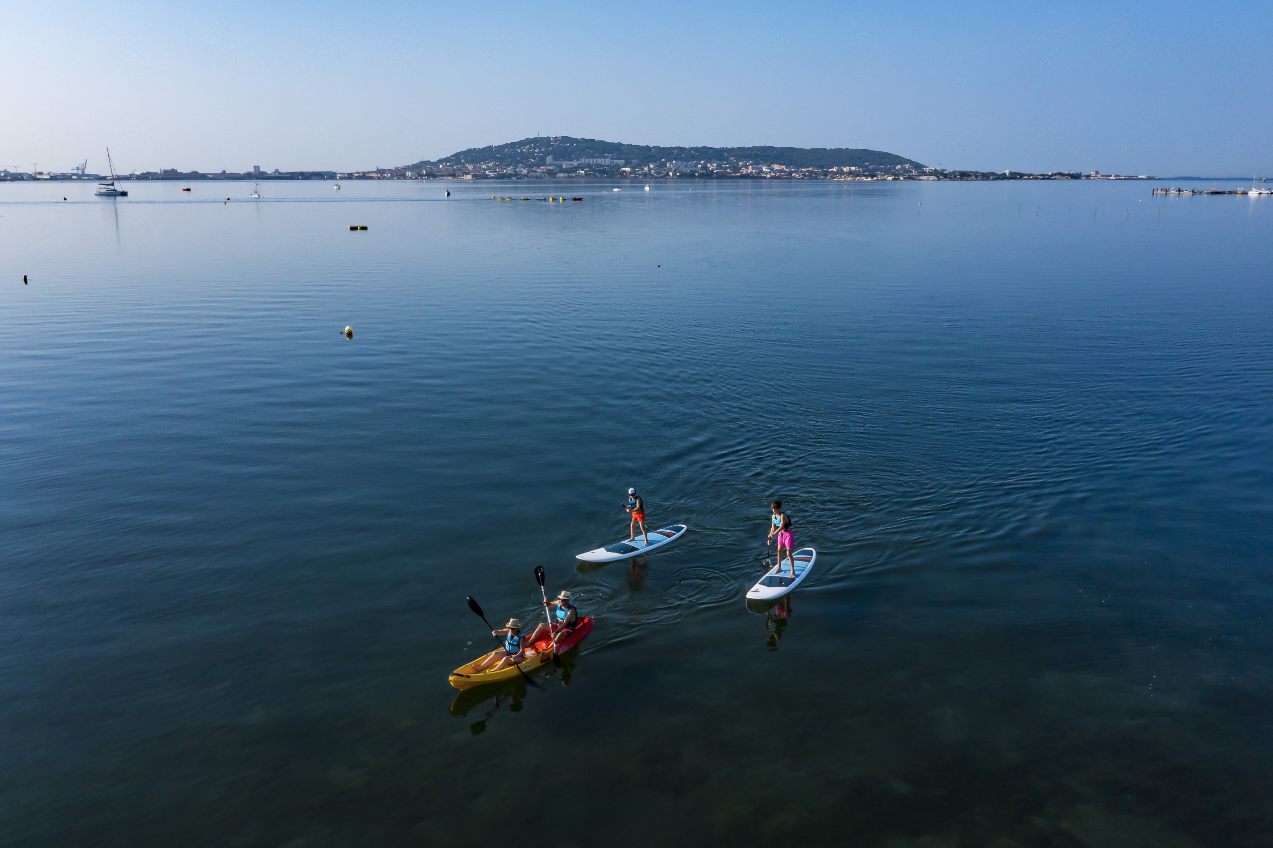 Paddle sur la lagune de Thau