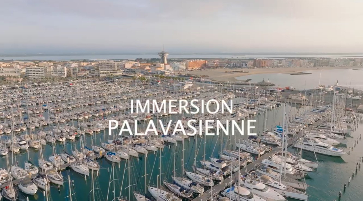 Vue aérienne de Palavas-Les-Flots