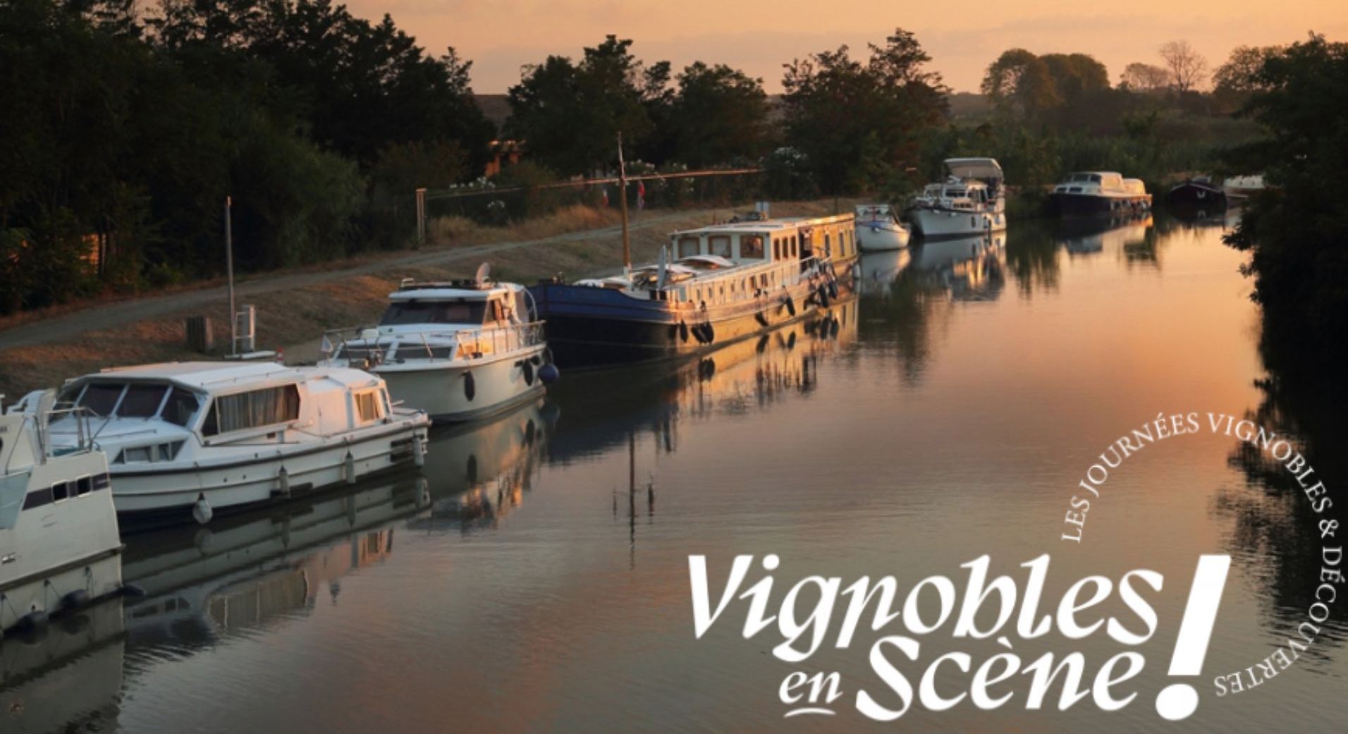 Le Grand Dîner des Vignobles au bord du canal du Midi dans le cadre de Vignobles en Scène